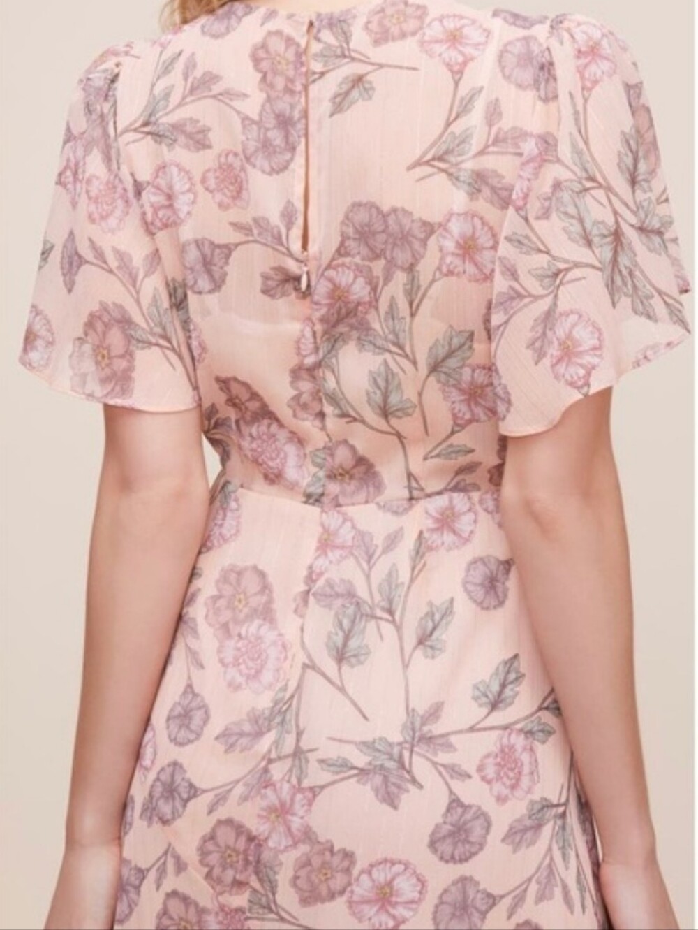 ANTHROPOLOGIE ASTR THE LABEL FLORAL PRINT FLOWY NWOT DRESS WOMENS SZ XLARGE - Picture 4 of 16